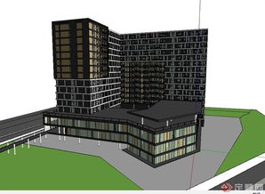 融合現(xiàn)代美學與科技內(nèi)核 商業(yè)公寓建筑樓的SU模型與BIM技術(shù)開發(fā)